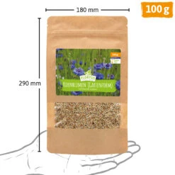 Wiesenblume Kornblume (100 G) | Kornblumensamen Von FLORTUS -Samenhaus Geschäft 558929 Wiesenblume Kornblume 100 g 2000 0879 4