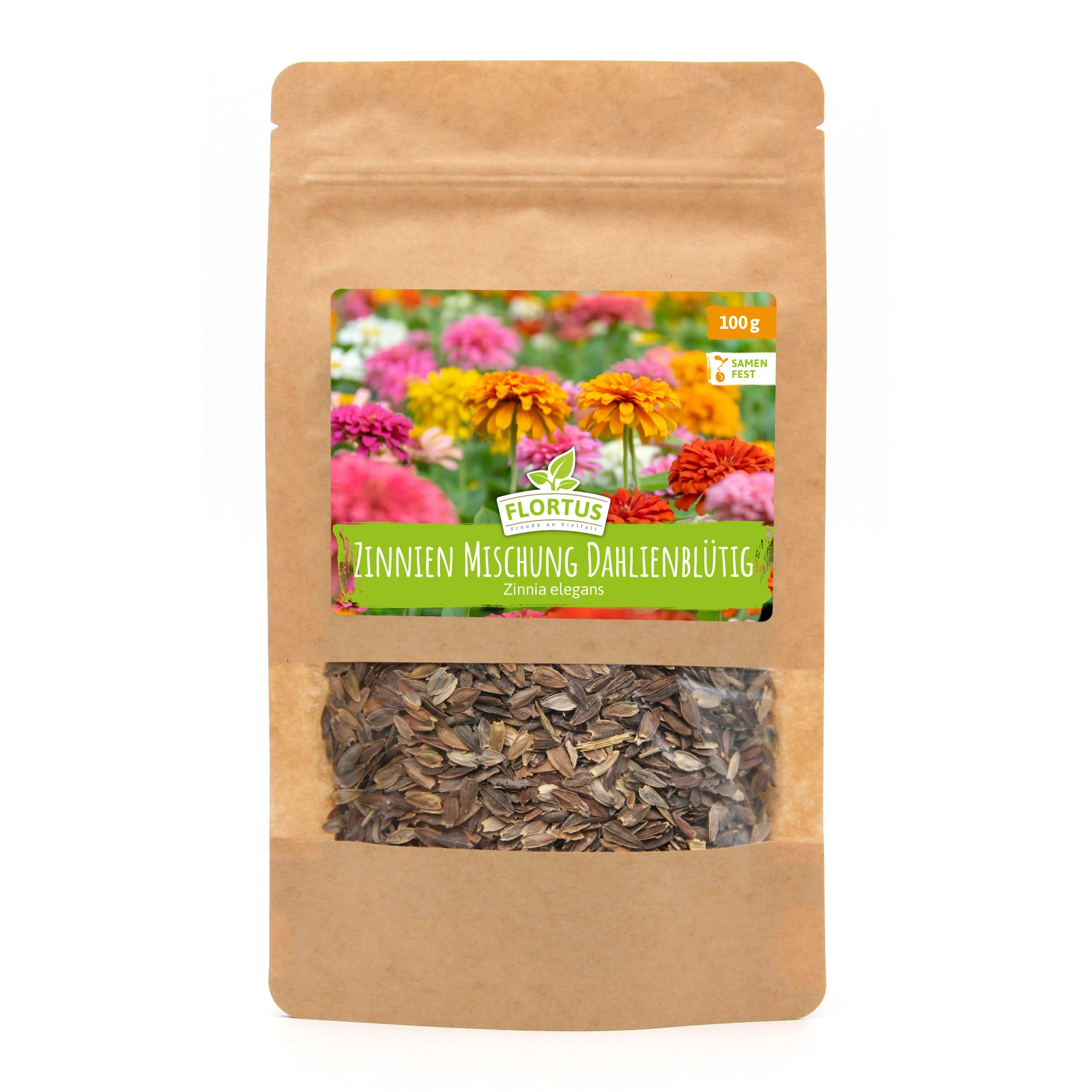 Wiesenblume Zinnien Mischung Dahlienblütig (100 G) | Zinniensamen Von FLORTUS 5 Wiesenblume Zinnien Mischung Dahlienblütig (100 G) | Zinniensamen Von FLORTUS – Bild 3