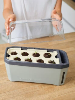 HARRY HERBS Kräutertopf Hellgrau | Kräutertöpfe Von Gusta Garden -Samenhaus Geschäft 560334 HARRY HERBS hellgrau 100B10 gg 5