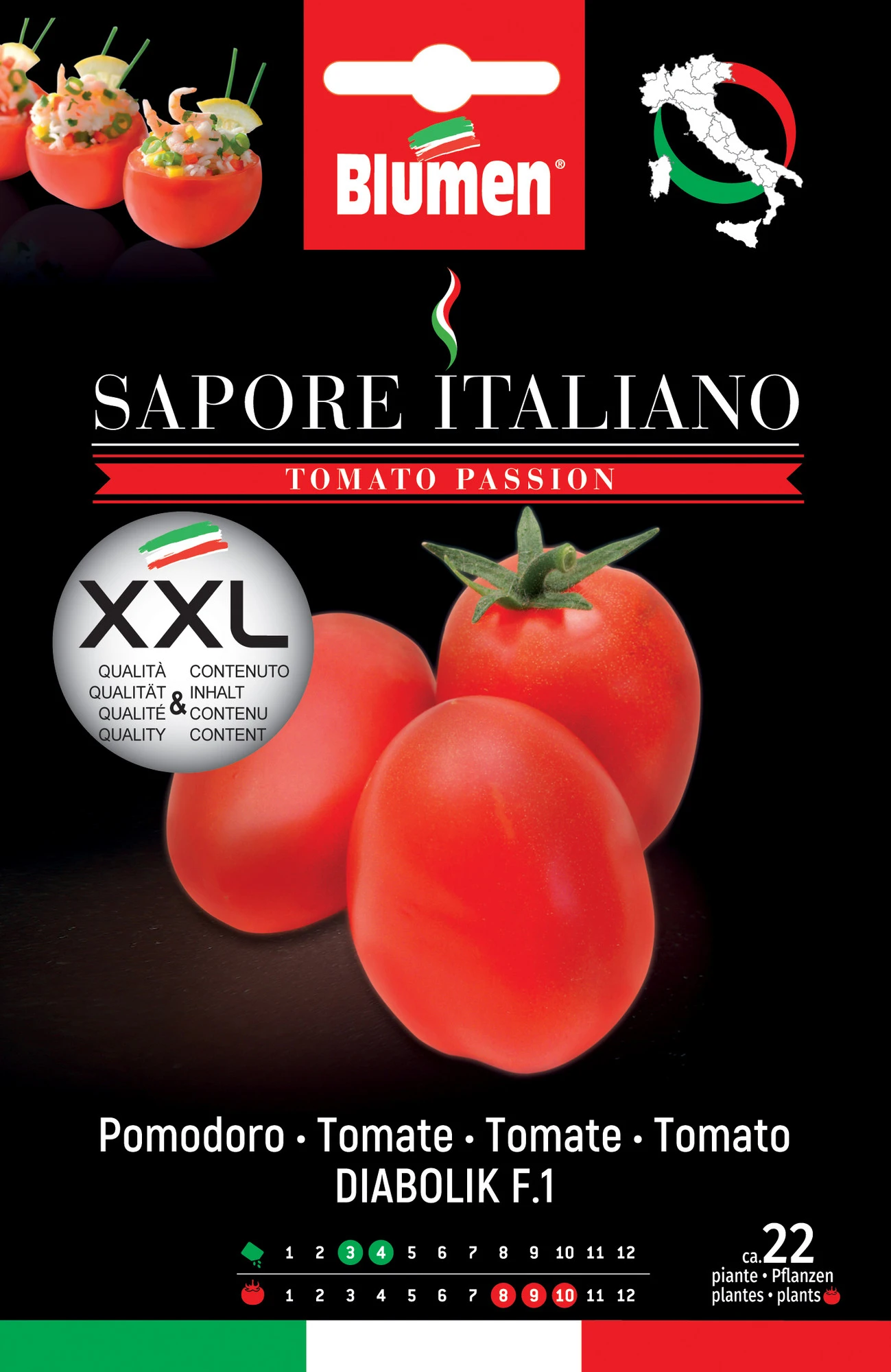 Tomate Sapore Italiano Diabolik F1 | Tomatensamen Von BLUMEN Group 3 Tomate Sapore Italiano Diabolik F1 | Tomatensamen Von BLUMEN Group
