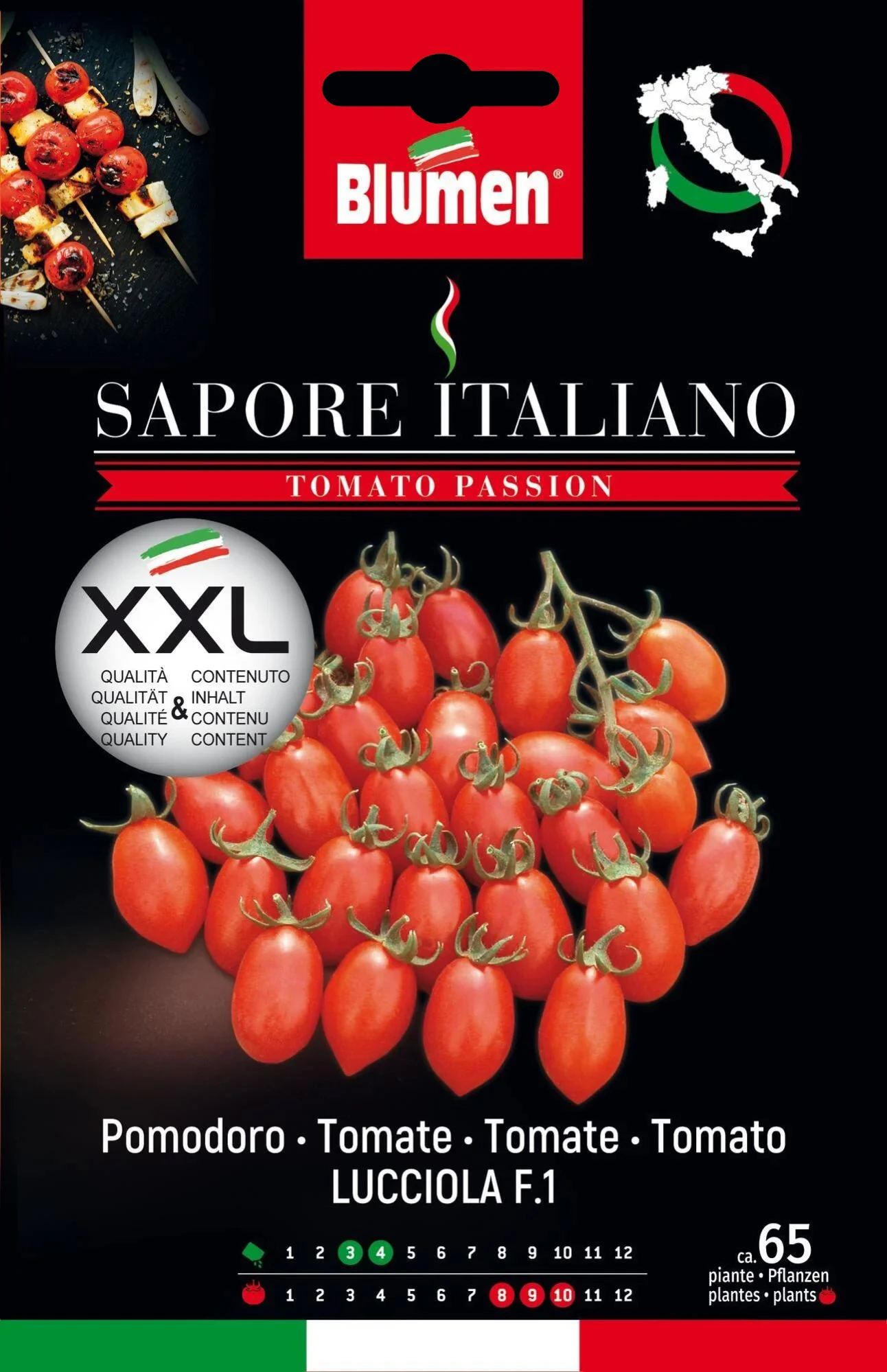 Tomate Sapore Italiano Lucciola F1 | Tomatensamen Von BLUMEN Group 3 Tomate Sapore Italiano Lucciola F1 | Tomatensamen Von BLUMEN Group
