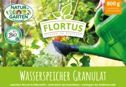 BIO Wasserspeicher Granulat | BIO Bodenbewässerung Von FLORTUS -Samenhaus Geschäft 560707 BIO Wasserspeicher Granulat 2000 0986 800g 2