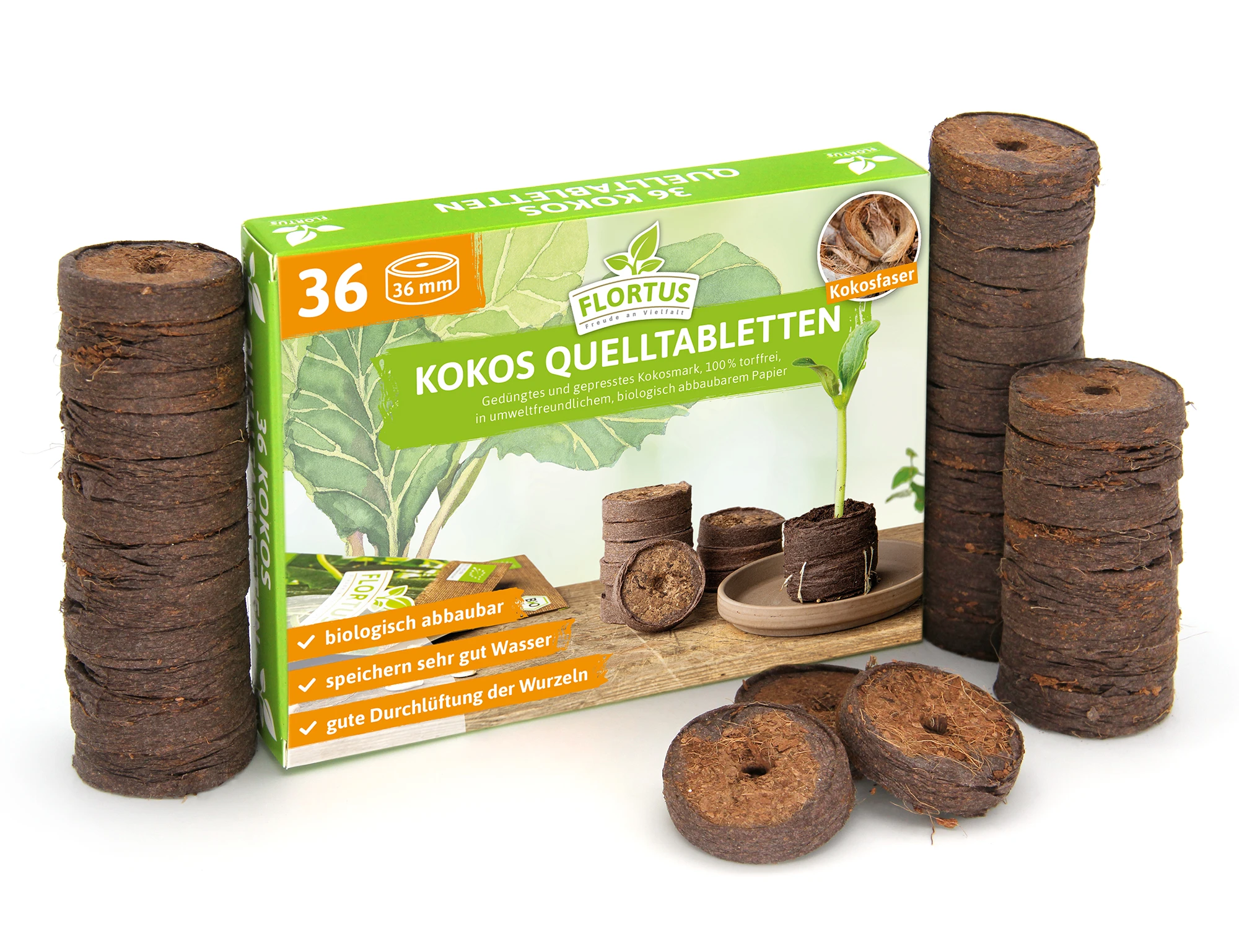 36 Mm Kokos Quelltabletten | Kokos Quelltabletten Von FLORTUS 9 36 Mm Kokos Quelltabletten | Kokos Quelltabletten Von FLORTUS – Bild 7