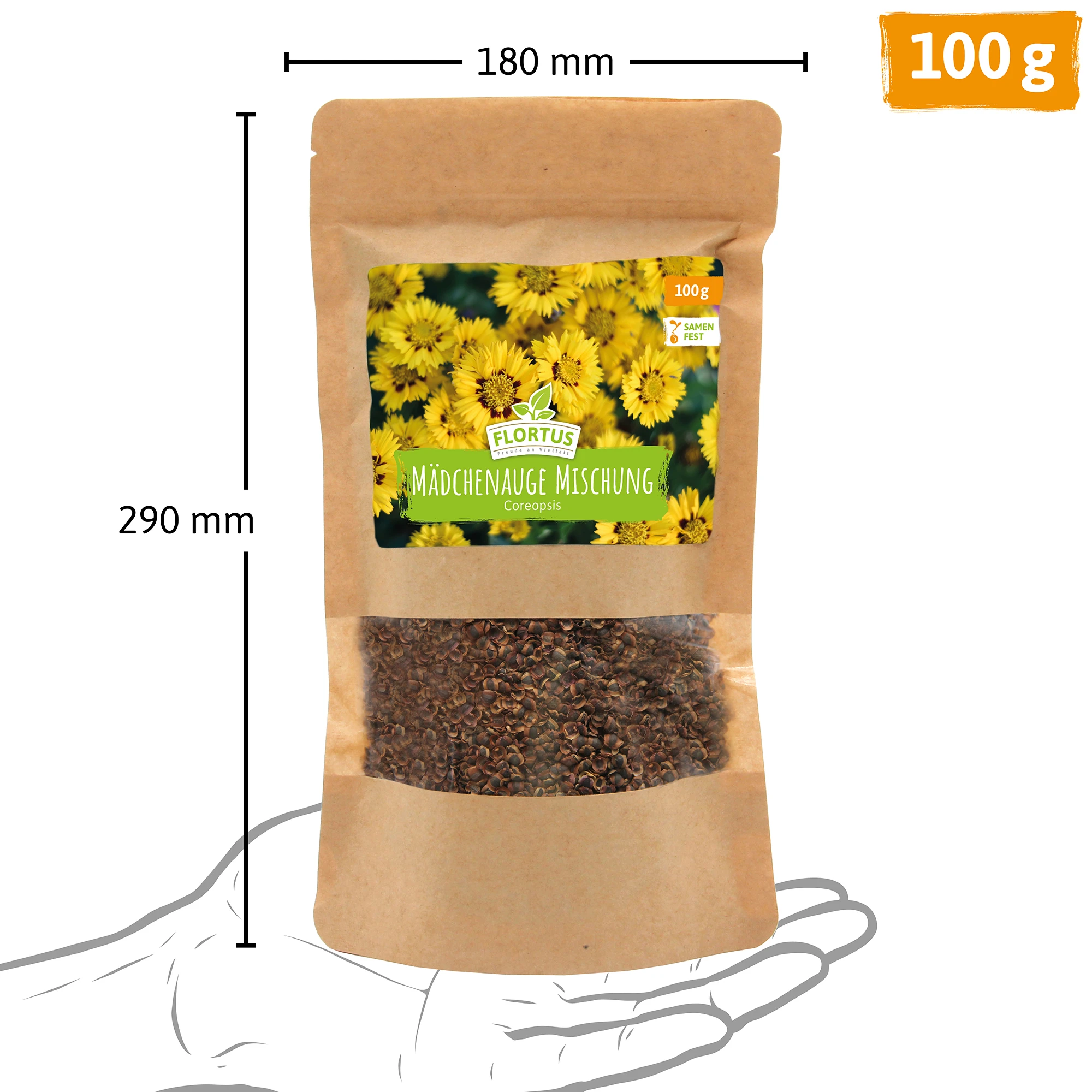 Wiesenblume Mädchenauge (100 G) | Mädchenaugensamen Von FLORTUS 6 Wiesenblume Mädchenauge (100 G) | Mädchenaugensamen Von FLORTUS – Bild 4